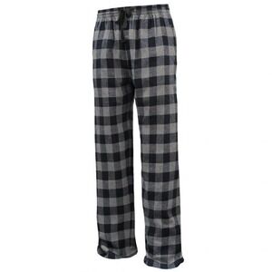 Pennant Sportswear Adult FLNP Flannel PJ Pants - Buffalo Plaid Black/Gray - S